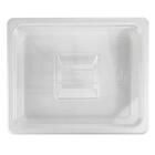 Cuba Gn 1/2 65 Mm Policarbonato Branco Com Tampa Gourmet Mix