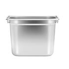 Cuba Gn Aço Inox 1/4 200 Mm Com Alça Gourmet Mix