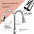 Cuba Gourmet 50x40cm Inox304 + Torneira Extensível E Lixeira