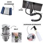 Cuba Gourmet 60x45cm Aço Inox 304 C/acessórios Cmpleta Pia