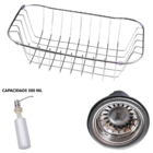 Cuba Gourmet Aço Inox 201 60x42cm Com Acessórios