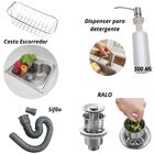 Cuba Gourmet Aço Inox 304 Com Acessórios 60x42cm Cozinha Pia