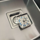 Cuba Gourmet Aço Inox 304 Quadrada 44x44cm Com Ralo E Sifão