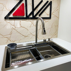 Cuba Gourmet Cascata Aço Inox 304 com Torneira Premium