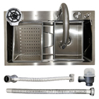 Cuba Gourmet Cascata Aço Inox 304 Com Torneira Premium