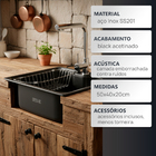 Cuba Gourmet Com Acessorios Espaçokb 5040b Black Acetinado