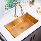 Cuba Gourmet Cozinha 50x40 Completa Aço Inox 304 Escovado Rose