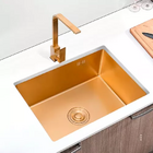 Cuba Gourmet Cozinha 50x40 Completa Aço Inox 304 Escovado Rose