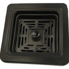 Cuba Gourmet Cozinha E Lixeira Quadrada Preta Torneira Preta