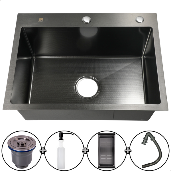 Cuba Gourmet Cozinha Inox 304 Anti Risco Nano Pvd Black 60x45