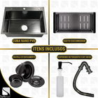 Cuba Gourmet Cozinha Inox 304 Anti Risco Nano Pvd Black 60x45