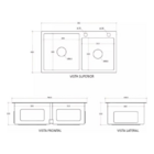Cuba Gourmet Cozinha Pia Dupla Prata Luxo Aço Inox Brinovar