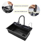 Cuba Gourmet de Sobrepor  Preto 29,5x64x81cm Aço Inox  Gourmet Kokay