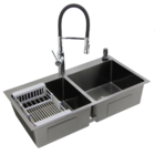 Cuba Gourmet Dupla Em Aço Inox 304 Nano Black Guimmis.casa