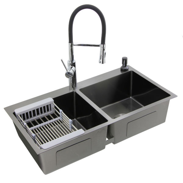 Cuba Gourmet Dupla Em Aço Inox 304 Nano Black Guimmis.casa