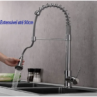 Cuba Gourmet Dupla Quadrada Pia Aço Inox Acessórios + Torneir