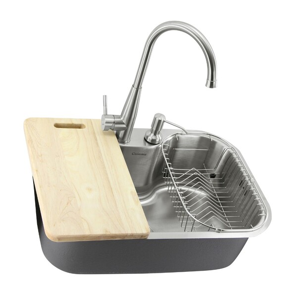 Cuba Gourmet Em Aço Inox 304 Com Tábua E Cesto Guimmis.casa