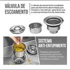 Cuba Gourmet Em Inox Com Cesta 50x40cm Cesta E Dispenser