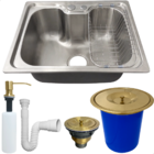 Cuba Gourmet Inox 304 50x40 Lixeira De Embutir 5 Litros Doura