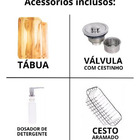 Cuba Gourmet Inox 304 62x43x21 Com Acessorios - Rr