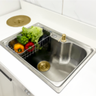 Cuba Gourmet Inox 60x42 Lixeira De Embutir 5 Litros Dourada D