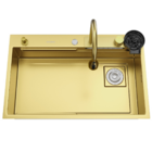 Cuba Gourmet Para Cozinha Miami Dourada Aço Inox 304 Goldenx