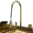 Cuba Gourmet Para Cozinha Miami Dourada Aço Inox 304 Goldenx