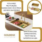 Cuba Gourmet Para Cozinha Miami Dourada Aço Inox 304 Goldenx