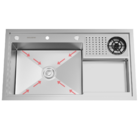 Cuba Gourmet Para Cozinha Veneza Aço Inox 304 Lava Copos Gold