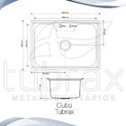 Cuba Gourmet Pia Cozinha Inox 304 + Canal Organizador C/5 Mód