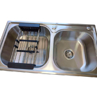 Cuba Gourmet Pia Inox 304 Com Lixeira Embutir 5l Dosador De S