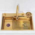 Cuba Gourmet Premium Torneira Cascata Lavador Copos Dourada