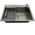 Cuba Gourmet Quadrada 60x40cm Escovada Aço Inox 304 Com Acess