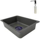 Cuba Gourmet Quadrada 68x45cm  Prata  Escovada Aço Inox 304 C