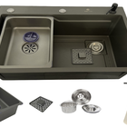 Cuba Gourmet Quadrada Aço Inox 304 68x45 Acessórios Grafite