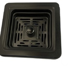 Cuba Gourmet Quadrada Aço Inox 304 Preta 44x44cm Premium