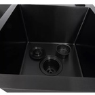 Cuba Gourmet Quadrada Dupla 78x43cm Preta Aço Inox 304 Com Ac