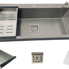 Cuba Gourmet Quadrada Grande Aço Inox 304 Escovada 78x45cm