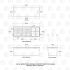 Cuba Gourmet Terena 44x44cm E Calha Waiana Embutida 45x18cm A