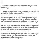 Cuba Incepa Apoio Platinum Com Mesa P4 Branca 35x35