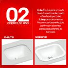 Cuba Incepa/Roca Embutir/sobrepor Retangular Branca 39x31cm