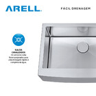 Cuba Individual Sa105-p Inox Escovado Arell