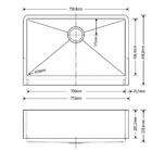 Cuba Individual Sa105-pf Inox Escovado Arell