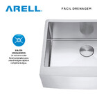 Cuba Individual Sa105-pp Inox Escovado Arell