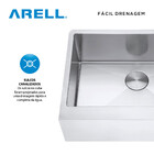 Cuba Individual Sa105-ppf Inox Escovado Arell