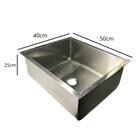 Cuba Industrial Inox 50x40x25cm Para Cozinha Pia Aço Tanque