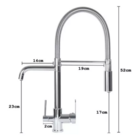 Cuba Inox304 50x40 + Torneira Para Filtro E Lixeira Embutida