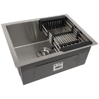Cuba Inox 304 Quadrada Gourmet Plana Cozinha 50x40 Lixeira ,