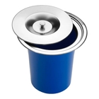 Cuba Inox 304 Quadrada Gourmet Plana Cozinha 70x40 Com Lixeir