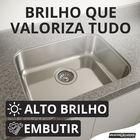 Cuba Inox 430 Cozinha N 1 47x30x17 Eletrocubas Extra Funda